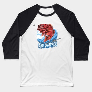 anger fish red snapper Baseball T-Shirt